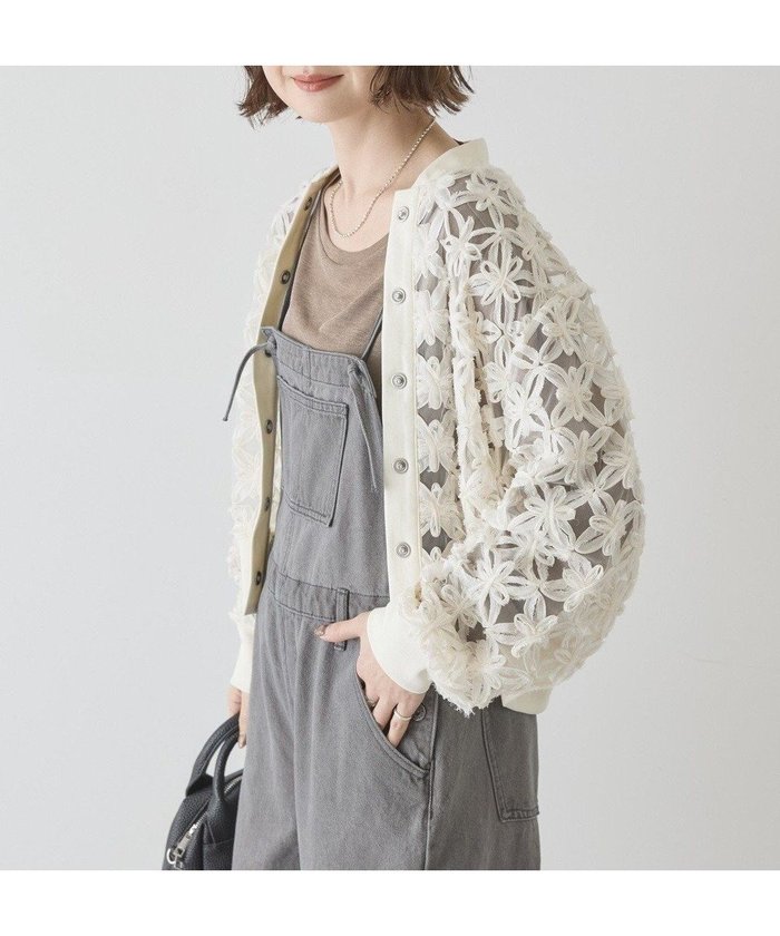 【アメリカンホリック/AMERICAN HOLIC】のアートレースカーディガン インテリア・キッズ・メンズ・レディースファッション・服の通販 founy(ファニー) https://founy.com/ ファッション Fashion レディースファッション Fashion for Women トップス・カットソー Cut & Sew Tops カーディガン・羽織り Layered Style Cardigans インナー Innerwear 春 Spring カーディガン Cardigan, Knitwear デニム Denim, Jeans Material バランス Balance, Style Balance ポケット Pocket, Pocket Detail レース Lace, Lace Fabric S/S・春夏 SS, Spring/Summer, Warm Season おすすめ Recommended / Our Picks 夏 Summer |ID: prp329100004860470 ipo3291000000035994029