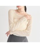 【アースミュージックアンドエコロジー/earth music&ecology】のレースドッキングボートネックプルオーバー Ecru|ID: prp329100004860476 ipo3291000000035994156