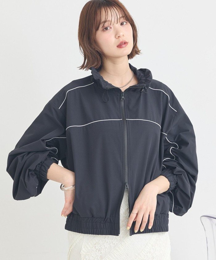 【アースミュージックアンドエコロジー/earth music&ecology】のパイピングブルゾン インテリア・キッズ・メンズ・レディースファッション・服の通販 founy(ファニー) https://founy.com/ ファッション Fashion レディースファッション Fashion for Women アウター Coat / Outerwear Collection レディースジャケット・軽アウター Jackets ブルゾンジャケット・スポーティアウター Blouson Jackets 春 Spring ギャザー Gathered, Ruffled ジャケット Jacket, Outerwear スタンド Stand Collar, Upright Stand デニム Denim, Jeans Material ドローストリング Drawstring, Pull Cord パイピング Piping, Trim Design フロント Front, Front Design ブルゾン Blouson, Bomber Jacket ポケット Pocket, Pocket Detail ロング Long, Long-Length S/S・春夏 SS, Spring/Summer, Warm Season 夏 Summer エレガント 上品 Elegant ビジネス 仕事 通勤 Business / Work / Commuting |ID: prp329100004860482 ipo3291000000035994256