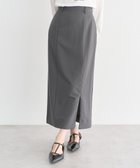 【アースミュージックアンドエコロジー/earth music&ecology】のジップスリットIラインスカート Gray|ID: prp329100004860500 ipo3291000000035994556