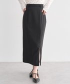 【アースミュージックアンドエコロジー/earth music&ecology】のジップスリットIラインスカート Black|ID: prp329100004860500 ipo3291000000035994559