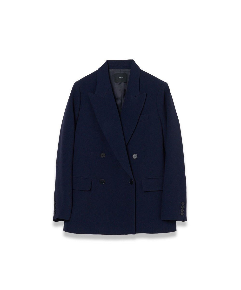 【ジョゼフ/JOSEPH】の【FOUNDATIONS】クレープストレッチ ダブルブレストジャケット 人気、トレンドファッション・服の通販 founy(ファニー) ファッション Fashion レディースファッション Fashion for Women アウター Coat / Outerwear Collection レディースジャケット・軽アウター Jackets テーラードジャケット / 通勤・きれいめスタイル Tailored Jackets & Blazers エレガント 上品 Elegant 春 Spring クラシック Classic, Timeless Style コレクション Collection, Seasonal Line シンプル Simple, Minimal ジャケット Jacket, Outerwear ストレッチ Stretch, Stretchy Fabric ドレープ Drape, Draping Fabric バランス Balance, Style Balance ファブリック Fabric, Textile フィット Fit, Slim Fit フラップ Flap, Flap Pocket フロント Front, Front Design ポケット Pocket, Pocket Detail モダン Modern, Contemporary ラグジュアリー Luxury, Elegant レギュラー Regular, Standard Fit S/S・春夏 SS, Spring/Summer, Warm Season 夏 Summer other-1|ID: prp329100004860501 ipo3291000000035994574