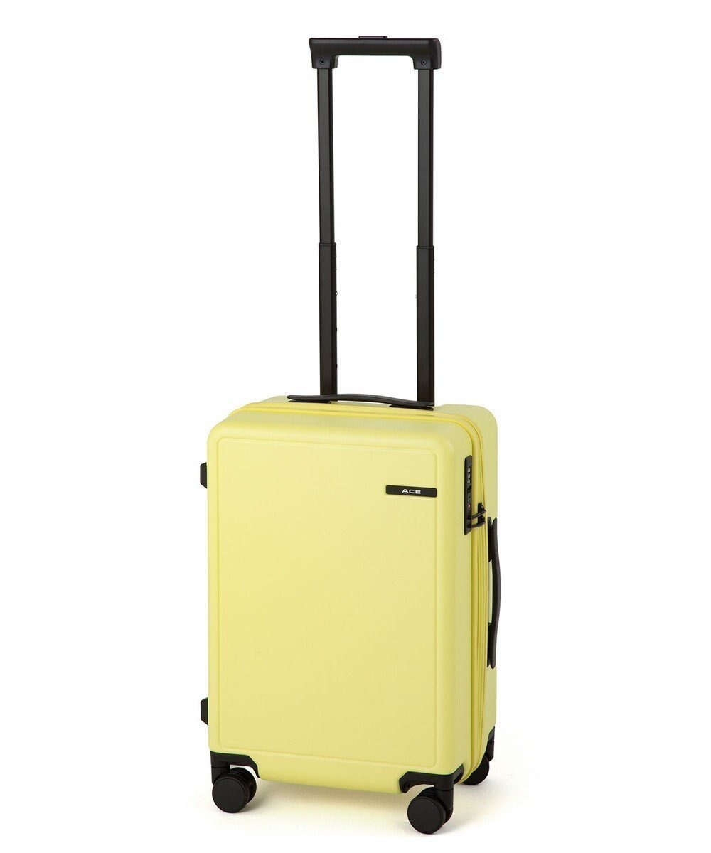 【エースバッグズアンドラゲッジ/ACE BAGS & LUGGAGE】のACE ベベル スーツケース 33L 機内持込 ドリンクホルダー 05681 エース インテリア・キッズ・メンズ・レディースファッション・服の通販 founy(ファニー) 　ファッション　Fashion　レディースファッション　Fashion for Women　スーツ　Business Suits & Workwear　スクエア　Square, Square Shape　ブライト　Bright, Shiny　ポケット　Pocket, Pocket Detail　ポーチ　Pouch, Small Case　日傘　Parasol, UV Umbrella　メッシュ　Mesh, Net Fabric　リュック　Backpack, Rucksack　再入荷　Restock / Back in Stock　旅行　Travel　スーツケース キャリーケース　Suitcase / Carry Case　イエロー|ID: prp329100004860915 ipo3291000000036003631