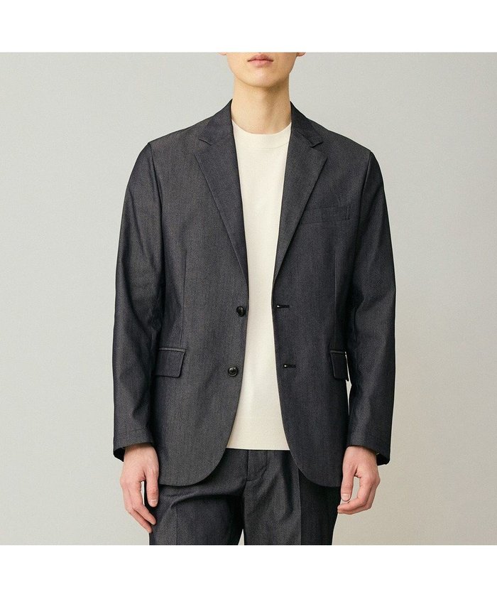 【アンフィーロ/UNFILO / MEN】の【ストレッチ】イージーケアクリアデニム 機能美ジャケット インテリア・キッズ・メンズ・レディースファッション・服の通販 founy(ファニー) https://founy.com/ ファッション Fashion メンズファッション Fashion for Men アウター Men's Coats Outerwear テーラードジャケット Tailored Jackets & Blazers 吸水 Absorbent, Quick-Dry ジャケット Jacket, Outerwear ストレッチ Stretch, Stretchy Fabric スリム Slim, Slim Fit セットアップ Set-Up, Coordinated Outfit デニム Denim, Jeans Material フラップ Flap, Flap Pocket ボトム Bottoms, Lower Wear ポケット Pocket, Pocket Detail 楽ちん Easy Fit, Comfortable ワイド Wide, Wide Fit A/W・秋冬 Autumn/Winter S/S・春夏 SS, Spring/Summer, Warm Season おすすめ Recommended / Our Picks 夏 Summer ビジネス 仕事 通勤 Business / Work / Commuting |ID: prp329100004860923 ipo3291000000036003727