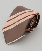 【五大陸/gotairiku / MEN】の【日本製】シルク ネクタイ_ストライプ ダークブラウン系1|ID: prp329100004860937 ipo3291000000036004014