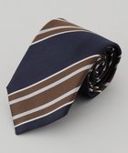 【五大陸/gotairiku / MEN】の【日本製】シルク ネクタイ_ストライプ ネイビー系1|ID: prp329100004860937 ipo3291000000036004019