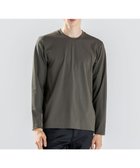 【ジョゼフ オム/JOSEPH HOMME / MEN】のハイゲージベアスムース クルーネック長袖Tシャツ ダークグリーン系|ID: prp329100004860953 ipo3291000000036004319