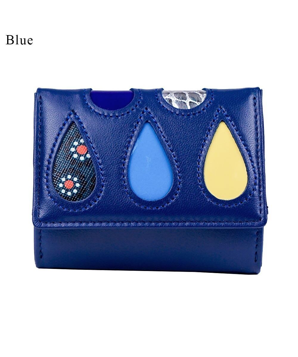 【ツモリチサト キャリー/tsumori chisato CARRY】のドロップス ミニ財布 3つ折り 【かわいいデザイン!本革のやわらかな風合い】 インテリア・キッズ・メンズ・レディースファッション・服の通販 founy(ファニー) ファッション Fashion レディースファッション Fashion for Women ミニ財布・二つ折り財布 Wallets & Card Cases パッチワーク Patchwork, Mixed Fabric ポケット Pocket, Pocket Detail 人気 Popular, Best Seller 財布 Wallet, Purse ブルー|ID: prp329100004860968 ipo3291000000036004957