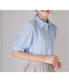 【ティアクラッセ/Tiaclasse】の【洗える】パフスリーブシャツブラウス サックス|ID: prp329100004860983 ipo3291000000036005335