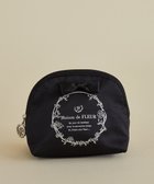 【メゾンドフルール/Maison de FLEUR】のサテンリボンラウンドポーチ 人気、トレンドファッション・服の通販 founy(ファニー) ファッション Fashion レディースファッション Fashion for Women ミニ財布・二つ折り財布 Wallets & Card Cases ポーチ&ミニバッグ Pouches & Mini Bags おすすめ Recommended / Our Picks ギフト プレゼント Gift / Present サテン Satin, Glossy Fabric シルバー Silver, Metallic Silver フォルム Silhouette, Form フラワー Flower, Floral フレーム Frame, Outline フロント Front, Front Design ポケット Pocket, Pocket Detail ポーチ Pouch, Small Case ラウンド Round, Round Neck エレガント 上品 Elegant 財布 Wallet, Purse thumbnail Black|ID: prp329100004860985 ipo3291000000036005376