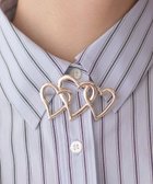 【組曲/KUMIKYOKU】のスリーハート ブローチ 人気、トレンドファッション・服の通販 founy(ファニー) ファッション Fashion レディースファッション Fashion for Women アクセサリー Fashion Accessories シンプル Simple, Minimal ジャケット Jacket, Outerwear ストール Stole, Wrap ブローチ Brooch, Pin Brooch メタル Metal, Metal Parts thumbnail ゴールド系|ID: prp329100004860987 ipo3291000000036005419