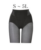 【ブラデリス ニューヨーク/BRADELIS New York】の【BRADELIS NewYork peace】綿混楽々ソフトガードル24 お尻周りをスッキリ補整 クロッチ付きで一枚ばき可能 ガードルショーツ ブラック|ID: prp329100004860991 ipo3291000000036005519