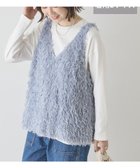 【アメリカンホリック/AMERICAN HOLIC】の【選べる丈】フェザーVネックベスト Light Blue|ID: prp329100004861000 ipo3291000000036005684