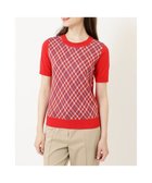 【ダックス/DAKS】のチェックジャカードプルオーバー レッド|ID: prp329100004861012 ipo3291000000036005867