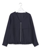 【アイシービー/iCB】の【先行予約・WEB限定カラーあり】 リヨセルナイロンワッシャー Vネックブルゾン ネイビー|ID: prp329100004861016 ipo3291000000036005907