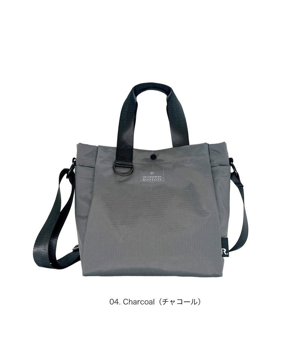 【ルートート/ROOTOTE】の3557【ルートート】SC.デリ2way.リップストップ-A インテリア・キッズ・メンズ・レディースファッション・服の通販 founy(ファニー) 　ファッション　Fashion　レディースファッション　Fashion for Women　バッグ　Bags　カメラ　Camera Accessories　コンパクト　Compact, Small Size　ショルダー　Shoulder, Shoulder Strap　シンプル　Simple, Minimal　スマート　Smart, Elegant　財布　Wallet, Purse　チャーム　Charm, Pendant　ドット　Polka Dot, Dot Pattern　ハンカチ　Handkerchief, Hanky　フォルム　Silhouette, Form　プリント　Print, Printed Pattern　ポケット　Pocket, Pocket Detail　ポーチ　Pouch, Small Case　ランダム　Random, Irregular　リップ　Lip, Lip Motif　エレガント 上品　Elegant　新作・新入荷　New Arrivals / New In　04:チャコール|ID: prp329100004861025 ipo3291000000036005985