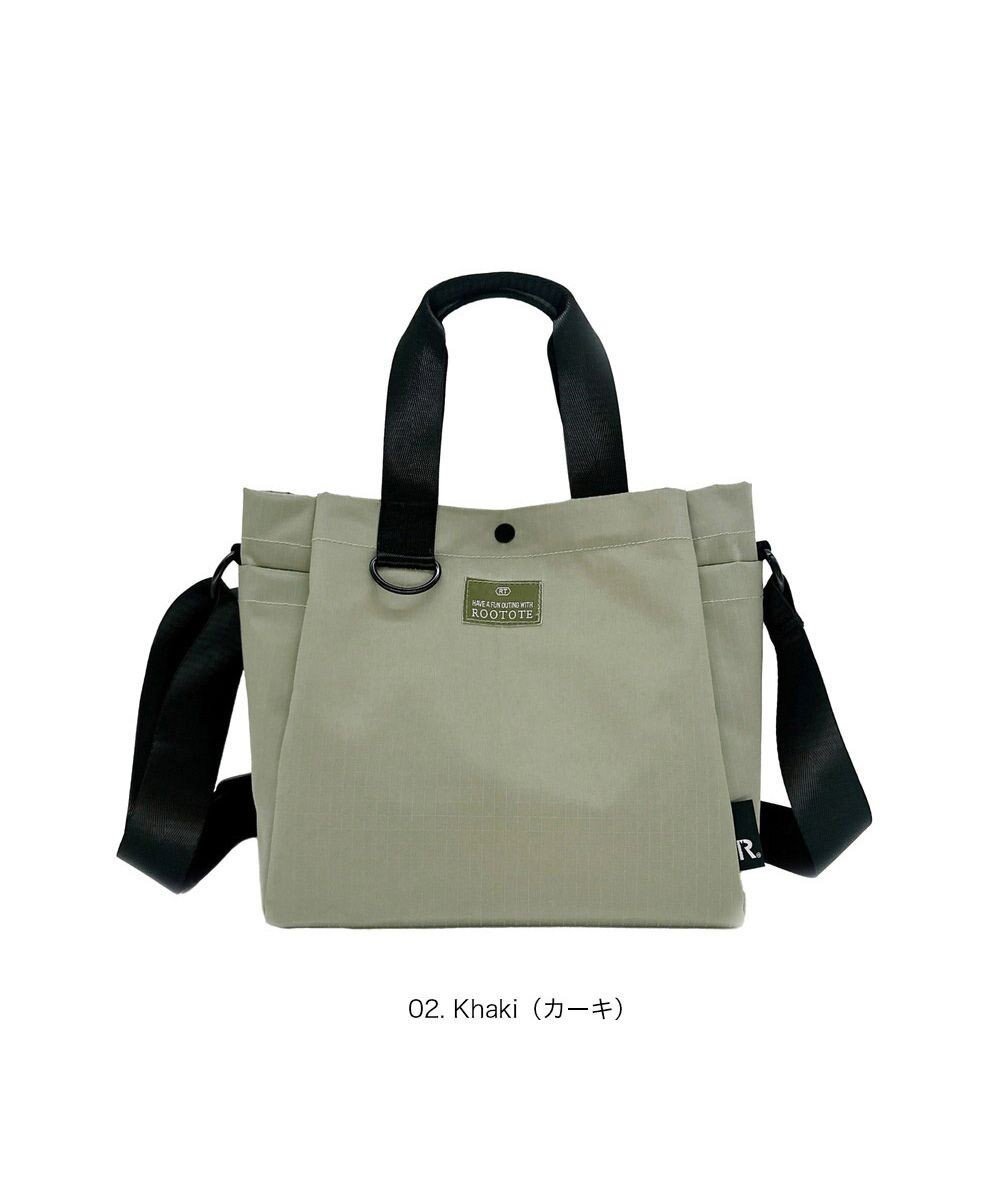 【ルートート/ROOTOTE】の3557【ルートート】SC.デリ2way.リップストップ-A インテリア・キッズ・メンズ・レディースファッション・服の通販 founy(ファニー) 　ファッション　Fashion　レディースファッション　Fashion for Women　バッグ　Bags　カメラ　Camera Accessories　コンパクト　Compact, Small Size　ショルダー　Shoulder, Shoulder Strap　シンプル　Simple, Minimal　スマート　Smart, Elegant　財布　Wallet, Purse　チャーム　Charm, Pendant　ドット　Polka Dot, Dot Pattern　ハンカチ　Handkerchief, Hanky　フォルム　Silhouette, Form　プリント　Print, Printed Pattern　ポケット　Pocket, Pocket Detail　ポーチ　Pouch, Small Case　ランダム　Random, Irregular　リップ　Lip, Lip Motif　エレガント 上品　Elegant　新作・新入荷　New Arrivals / New In　02:カーキ|ID: prp329100004861025 ipo3291000000036005990