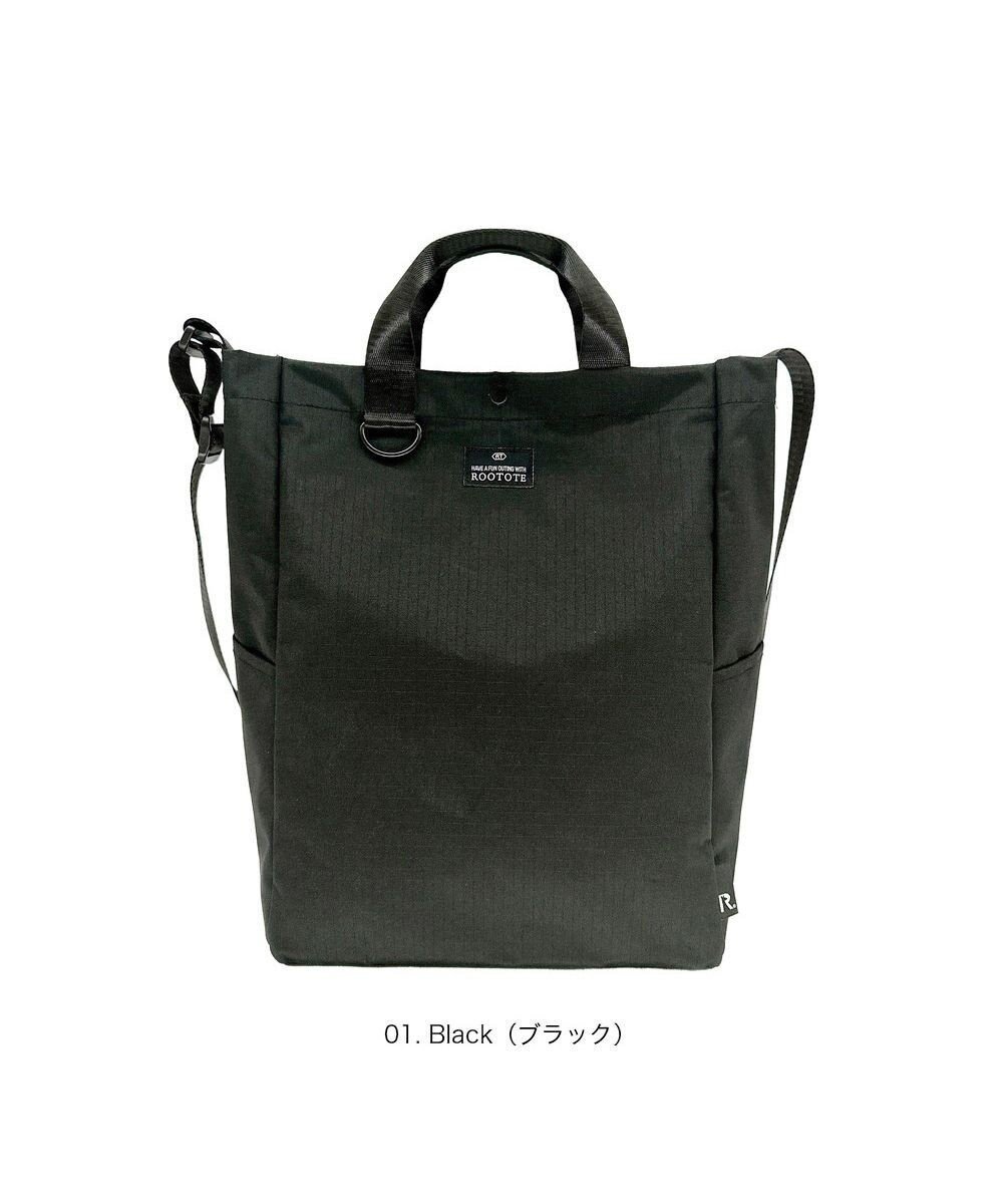 【ルートート/ROOTOTE】の3558【ルートート】SC.トール2way.リップストップ-A インテリア・キッズ・メンズ・レディースファッション・服の通販 founy(ファニー) 　ファッション　Fashion　レディースファッション　Fashion for Women　バッグ　Bags　カメラ　Camera Accessories　ショルダー　Shoulder, Shoulder Strap　シンプル　Simple, Minimal　スマート　Smart, Elegant　チャーム　Charm, Pendant　ドット　Polka Dot, Dot Pattern　ハンカチ　Handkerchief, Hanky　フォルム　Silhouette, Form　プリント　Print, Printed Pattern　ポケット　Pocket, Pocket Detail　ランダム　Random, Irregular　リップ　Lip, Lip Motif　エレガント 上品　Elegant　新作・新入荷　New Arrivals / New In　ビジネス 仕事 通勤　Business / Work / Commuting　01:ブラック|ID: prp329100004861026 ipo3291000000036006004