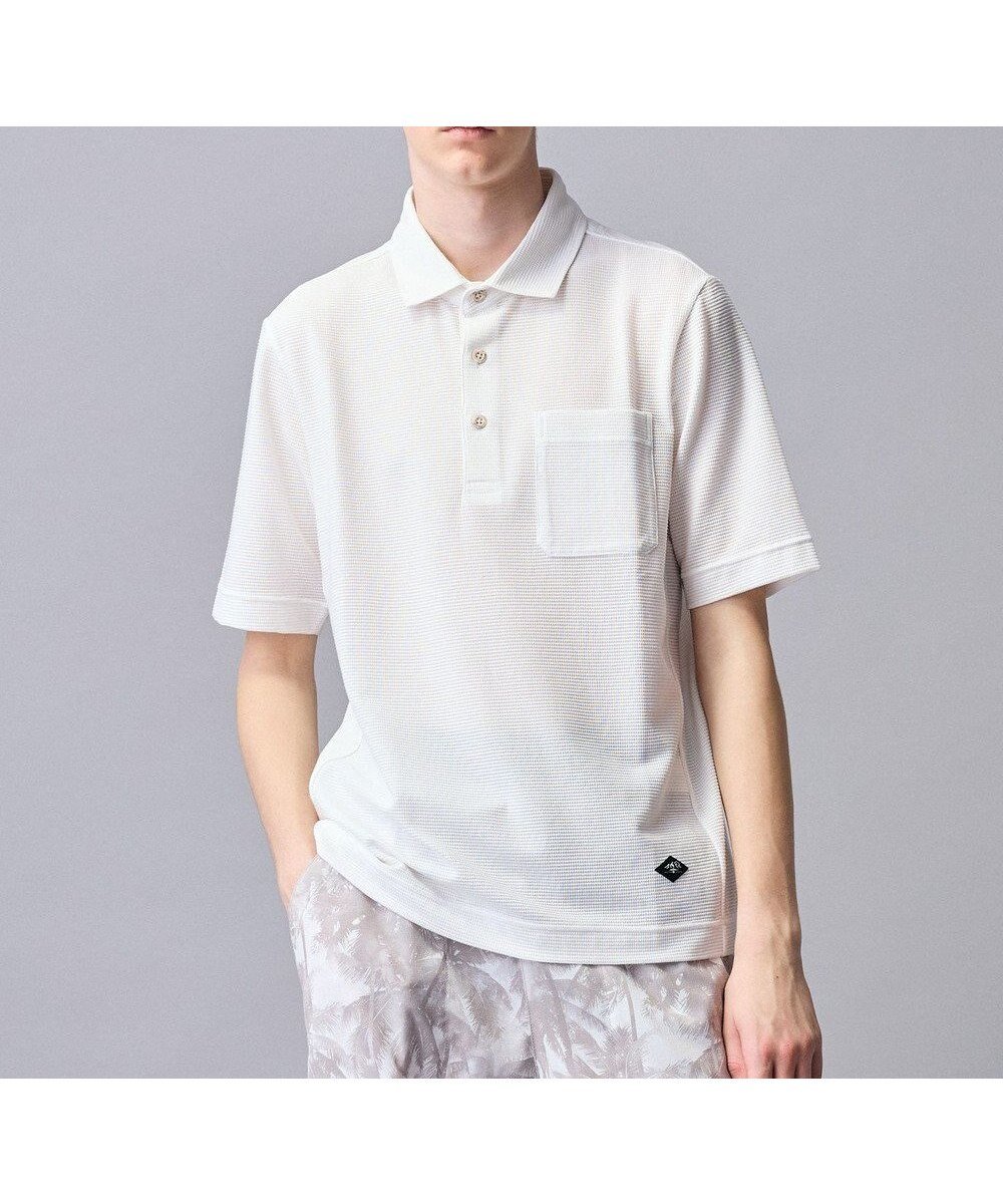 【ジョセフ アブード マウンテン/JOSEPH ABBOUD MOUNTAIN】の【ゆったり】グリットワッフル アウトドアポロ シャツ インテリア・キッズ・メンズ・レディースファッション・服の通販 founy(ファニー) ファッション Fashion レディースファッション Fashion for Women トップス・カットソー Cut & Sew Tops シャツ・ブラウス・オフィスカジュアル Elegant Blouses & Button-Ups ロングTシャツ・Tシャツ Longline T-Shirts & Tees カットソー・ベーシックTシャツ Cut-and-Sewn Tops / Stretch Tees & Basics アウトドア Outdoor Clothing 春 Spring カットソー Cut and Sewn Top 吸水 Absorbent, Quick-Dry スマート Smart, Elegant フラット Flat, Flat Shoes ポロシャツ Polo Shirt, Collared Tee リラックス Relax, Relaxed Fit ワッフル Waffle, Waffle Knit S/S・春夏 SS, Spring/Summer, Warm Season おすすめ Recommended / Our Picks 夏 Summer ホワイト系|ID: prp329100004861028 ipo3291000000036006043