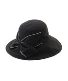 【ムーンバット/MOONBAT】の【遮光100%/遮熱/UV】HIROKO KOSHINO(ヒロコ コシノ)遮光 ビッグリボンハット 帽子 広つば ゆったりMサイズ 手洗い可能/サイズ調整可能/日本製 ブラック|ID: prp329100004861035 ipo3291000000036006232