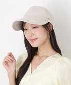 【ムーンバット/MOONBAT】の【遮光100%/遮熱/UVカット】FURLA(フルラ)アーチロゴ ロングつば キャップ 帽子 手洗い可能/日本製 ベージュ|ID: prp329100004861039 ipo3291000000036006293