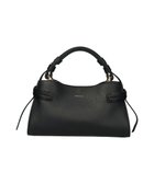 【インター ショシュール/INTER-CHAUSSURES】の【LORISTELLA】シュリンクレザーハンドバッグ ブラック|ID: prp329100004861042 ipo3291000000036006336