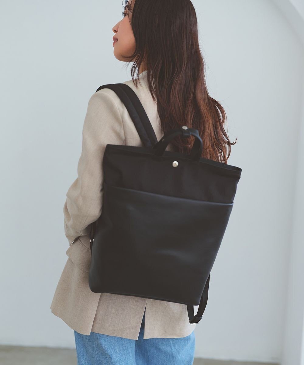 【トプカピ/TOPKAPI】の【Breath TOPKAPI】LINEA リネア レザーコンビ リュック バックパック A4 / 軽量 人気、トレンドファッション・服の通販 founy(ファニー) 　ファッション　Fashion　レディースファッション　Fashion for Women　バッグ　Bags　イタリア　Italy　コンビ　Combo, Combination Style　軽量　Lightweight, Ultra Light　スリーブ　Sleeve, Long Sleeve / Short Sleeve　フィット　Fit, Slim Fit　ポケット　Pocket, Pocket Detail　ラップ　Wrap, Wrap Design　リュック　Backpack, Rucksack　旅行　Travel　スーツケース キャリーケース　Suitcase / Carry Case　 other-1|ID: prp329100004861047 ipo3291000000036006394