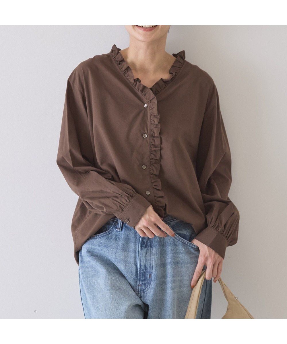 【アメリカンホリック/AMERICAN HOLIC】のフリルVネックブラウス 人気、トレンドファッション・服の通販 founy(ファニー) ファッション Fashion レディースファッション Fashion for Women トップス・カットソー Cut & Sew Tops シャツ・ブラウス・オフィスカジュアル Elegant Blouses & Button-Ups Vネックトップス V-Neck Tops / V-Cut Neckline Shirts アメリカン American Style 春 Spring ギャザー Gathered, Ruffled シンプル Simple, Minimal スタイリッシュ Stylish, Fashionable フリル Frill, Ruffle ポケット Pocket, Pocket Detail S/S・春夏 SS, Spring/Summer, Warm Season 夏 Summer エレガント 上品 Elegant other-1|ID: prp329100004861086 ipo3291000000036007008