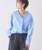 【アメリカンホリック/AMERICAN HOLIC】のフリルVネックブラウス 人気、トレンドファッション・服の通販 founy(ファニー) ファッション Fashion レディースファッション Fashion for Women トップス・カットソー Cut & Sew Tops シャツ・ブラウス・オフィスカジュアル Elegant Blouses & Button-Ups Vネックトップス V-Neck Tops / V-Cut Neckline Shirts アメリカン American Style 春 Spring ギャザー Gathered, Ruffled シンプル Simple, Minimal スタイリッシュ Stylish, Fashionable フリル Frill, Ruffle ポケット Pocket, Pocket Detail S/S・春夏 SS, Spring/Summer, Warm Season 夏 Summer エレガント 上品 Elegant thumbnail Sax|ID: prp329100004861086 ipo3291000000036007013