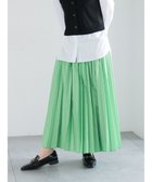 【テチチ/Te chichi】のプリーツロングスカート 人気、トレンドファッション・服の通販 founy(ファニー) ファッション Fashion レディースファッション Fashion for Women スカート Skirts ロングスカート Long Skirts / Maxi & Midi Skirts シンプル Simple, Minimal フレア Flare, Flared プリーツ Pleats, Pleated ロング Long, Long-Length エレガント 上品 Elegant 夏 Summer S/S・春夏 SS, Spring/Summer, Warm Season A/W・秋冬 Autumn/Winter thumbnail グリーン|ID: prp329100004861097 ipo3291000000036007196