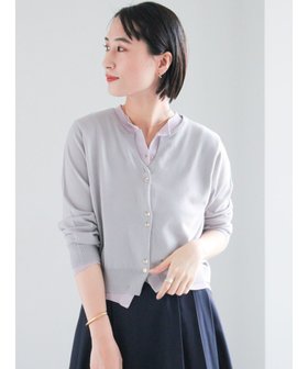 【テチチ/Te chichi】の配色レイヤードカーディガン 人気、トレンドファッション・服の通販 founy(ファニー) ファッション Fashion レディースファッション Fashion for Women トップス・カットソー Cut & Sew Tops ニット Knit Tops & Sweaters カーディガン・羽織り Layered Style Cardigans カーディガン Cardigan, Knitwear セーター Sweater, Knitwear デニム Denim, Jeans Material 夏 Summer S/S・春夏 SS, Spring/Summer, Warm Season A/W・秋冬 Autumn/Winter |ID:prp329100004861098