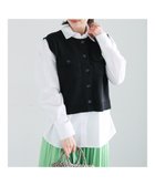 【テチチ/Te chichi】のポケット付きニットベスト ブラック|ID: prp329100004861101 ipo3291000000036007258