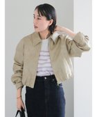 【テチチ/Te chichi】のフェイクレザークロップドブルゾン グレー|ID: prp329100004861103 ipo3291000000036007293