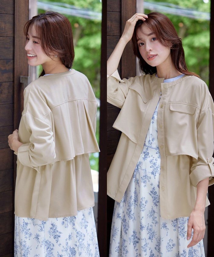 【ティアクラッセ/Tiaclasse】のドロストレイヤーブルゾン インテリア・キッズ・メンズ・レディースファッション・服の通販 founy(ファニー) https://founy.com/ ファッション Fashion レディースファッション Fashion for Women アウター Coat / Outerwear Collection レディースジャケット・軽アウター Jackets ブルゾンジャケット・スポーティアウター Blouson Jackets アクセサリー Fashion Accessories インナー Innerwear ウォッシャブル Machine Washable 春 Spring 洗える Machine Washable 秋 Autumn カーディガン Cardigan, Knitwear シンプル Simple, Minimal ジャケット Jacket, Outerwear チュニック Tunic, Long Top フレア Flare, Flared ブルゾン Blouson, Bomber Jacket ポケット Pocket, Pocket Detail ラウンド Round, Round Neck ロング Long, Long-Length ロールアップ Roll-Up, Cuffed Hem A/W・秋冬 Autumn/Winter 再入荷 Restock / Back in Stock エレガント 上品 Elegant 新作・新入荷 New Arrivals / New In |ID: prp329100004861141 ipo3291000000036008311