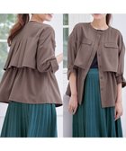 【ティアクラッセ/Tiaclasse】のドロストレイヤーブルゾン ブラウン|ID: prp329100004861141 ipo3291000000036008316