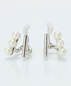 【フィービィー/phoebe】の【痛くないシリーズ/金属アレルギー対応】ダブルデコレイトパールライトフィットイヤリング シルバー シルバー|ID: prp329100004861148 ipo3291000000036008390