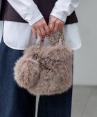 【23区/NIJYUSANKU】の【見上愛さん着用】フェイクファー チャーム バッグ ベージュ系|ID: prp329100004861157 ipo3291000000036008636