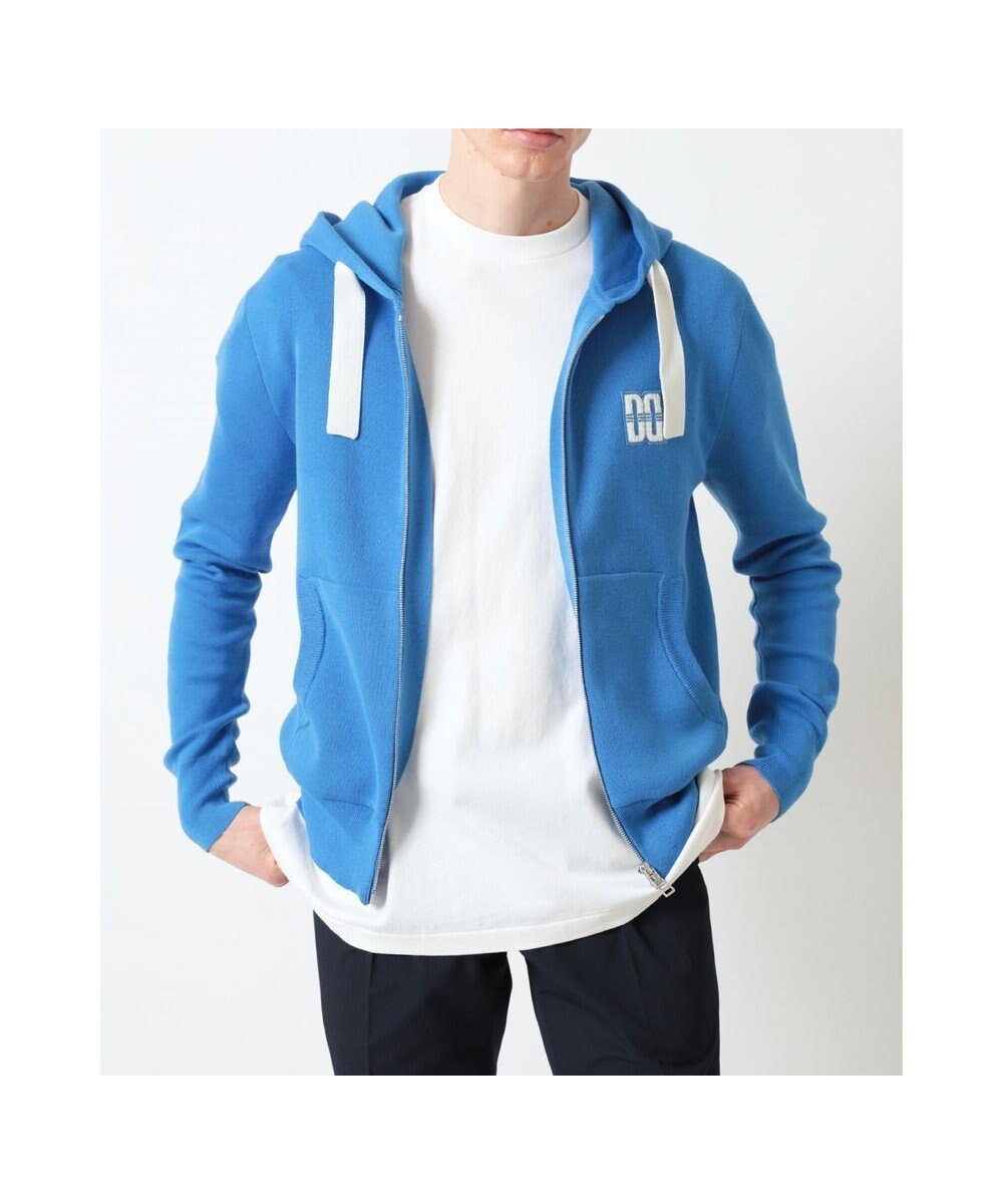 【ダックス/DAKS / MEN】のロゴジップアップ スウェットパーカー インテリア・キッズ・メンズ・レディースファッション・服の通販 founy(ファニー) ファッション Fashion メンズファッション Fashion for Men トップス・カットソー Cut & Sew Tops パーカー・フーディー / カジュアルコーデ Hoodies & Parkas インナー Innerwear スウェット / スエット Sweatshirt, Sweatwear ドローコード Drawcord, Drawstring Cord パーカー Hoodie, Parka 夏 Summer 定番 Standard, Basic Item S/S・春夏 SS, Spring/Summer, Warm Season A/W・秋冬 Autumn/Winter ブルー|ID: prp329100004861383 ipo3291000000036029617