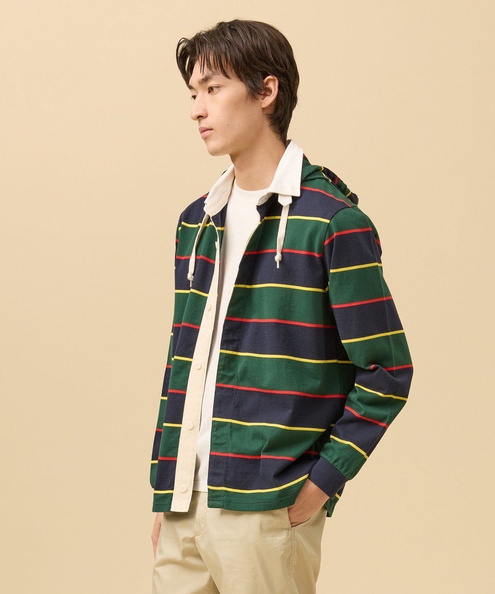 【ジェイ プレス/J.PRESS / MEN】の【フード取り外し可】フーデット ラガーシャツ インテリア・キッズ・メンズ・レディースファッション・服の通販 founy(ファニー) ファッション Fashion メンズファッション Fashion for Men トップス・カットソー Cut & Sew Tops パーカー・フーディー / カジュアルコーデ Hoodies & Parkas メンズシャツ Shirts 春 Spring バランス Balance, Style Balance パーカー Hoodie, Parka フィット Fit, Slim Fit フロント Front, Front Design レギュラー Regular, Standard Fit S/S・春夏 SS, Spring/Summer, Warm Season 夏 Summer ネイビー系9|ID: prp329100004861387 ipo3291000000036029660