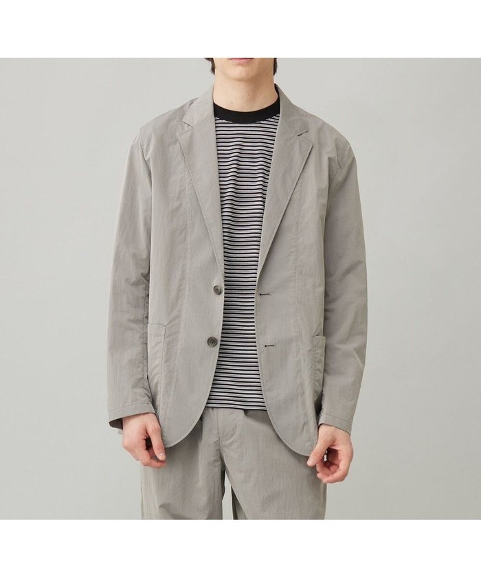 【アンフィーロ/UNFILO / MEN】の耐久撥水 ライトジャケット インテリア・キッズ・メンズ・レディースファッション・服の通販 founy(ファニー) https://founy.com/ ファッション Fashion メンズファッション Fashion for Men アウター Men's Coats Outerwear テーラードジャケット Tailored Jackets & Blazers シャンブレー Chambray, Denim-Like Fabric ジャケット Jacket, Outerwear パッチ Patch, Appliqué ポケット Pocket, Pocket Detail ヴィンテージ Vintage Style エレガント 上品 Elegant 夏 Summer 春 Spring S/S・春夏 SS, Spring/Summer, Warm Season 羽織 Haori, Light Jacket |ID: prp329100004861393 ipo3291000000036029766