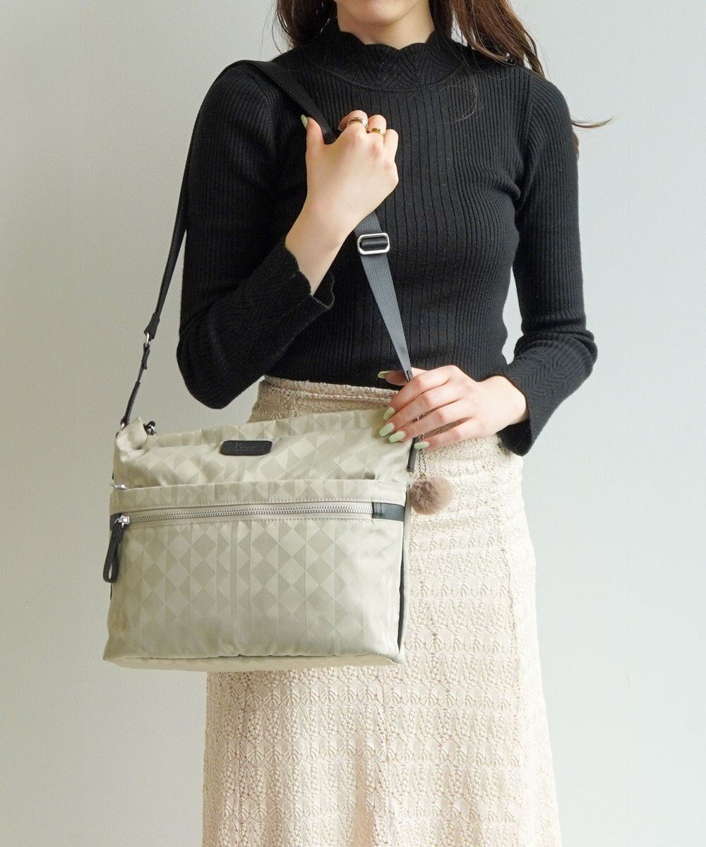 【エース バッグズ アンド ラゲッジ/ACE BAGS & LUGGAGE / MEN】のKanana project カナナモノグラム3rd ショルダーバッグ 11912 カナナ プロジェクト インテリア・キッズ・メンズ・レディースファッション・服の通販 founy(ファニー) 　ファッション　Fashion　メンズファッション　Fashion for Men　バッグ　Bags　抗菌　Antibacterial, Bacteria-Resistant　軽量　Lightweight, Ultra Light　財布　Wallet, Purse　チャーム　Charm, Pendant　定番　Standard, Basic Item　フロント　Front, Front Design　ポケット　Pocket, Pocket Detail　リュック　Backpack, Rucksack　再入荷　Restock / Back in Stock　旅行　Travel　スーツケース キャリーケース　Suitcase / Carry Case　エレガント 上品　Elegant　ライトベージュ|ID: prp329100004861394 ipo3291000000036029801