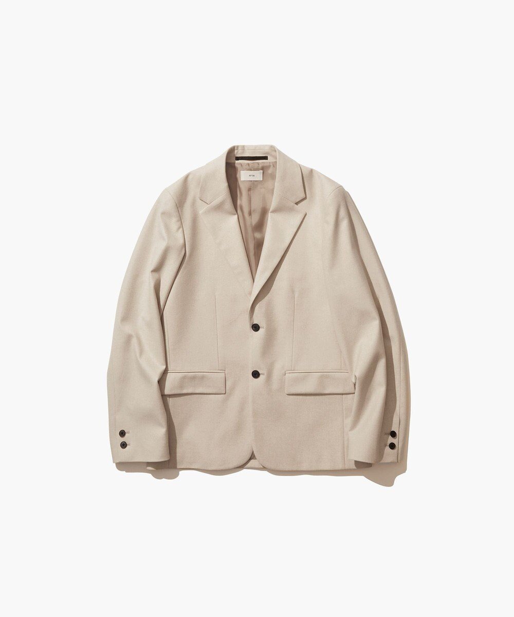 【エイトン/ATON】のMERINO COLLEGE FLANNEL テーラードジャケット - UNISEX インテリア・キッズ・メンズ・レディースファッション・服の通販 founy(ファニー) 　ファッション　Fashion　レディースファッション　Fashion for Women　アウター　Coat / Outerwear Collection　レディースジャケット・軽アウター　Jackets　テーラードジャケット / 通勤・きれいめスタイル　Tailored Jackets & Blazers　ユニセックス　Unisex, Genderless　キュプラ　Cupro, Eco Fabric　ジャケット　Jacket, Outerwear　スタンダード　Standard, Basic　ドレープ　Drape, Draping Fabric　フォーマル　Formal, Dressy　ボックス　Boxy, Box Shape　A/W・秋冬　Autumn/Winter　BEIGE TOP|ID: prp329100004861401 ipo3291000000036029985