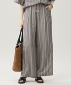 【自由区/JIYU-KU】の【セットアップ対応】リネンビスコースストライプドロスト パンツ 人気、トレンドファッション・服の通販 founy(ファニー) ファッション Fashion レディースファッション Fashion for Women セットアップ Matching Sets レディースパンツ・ボトムス Pants & Trousers / Bottoms シンプル Simple, Minimal ストライプ Stripe, Striped Pattern セットアップ Set-Up, Coordinated Outfit フレンチ French, French Style ボトム Bottoms, Lower Wear リネン Linen, Linen Fabric ワイド Wide, Wide Fit エレガント 上品 Elegant 夏 Summer 春 Spring S/S・春夏 SS, Spring/Summer, Warm Season thumbnail セピア系|ID: prp329100004861417 ipo3291000000036030242