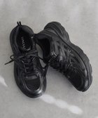 【ブリジット バーキン/Bridget Birkin】の【VINCULUM】レースアップダッドスニーカー 人気、トレンドファッション・服の通販 founy(ファニー) ファッション Fashion レディースファッション Fashion for Women 軽量 Lightweight, Ultra Light シンプル Simple, Minimal スニーカー Sneakers, Trainers レース Lace, Lace Fabric thumbnail ブラック|ID: prp329100004861426 ipo3291000000036030485