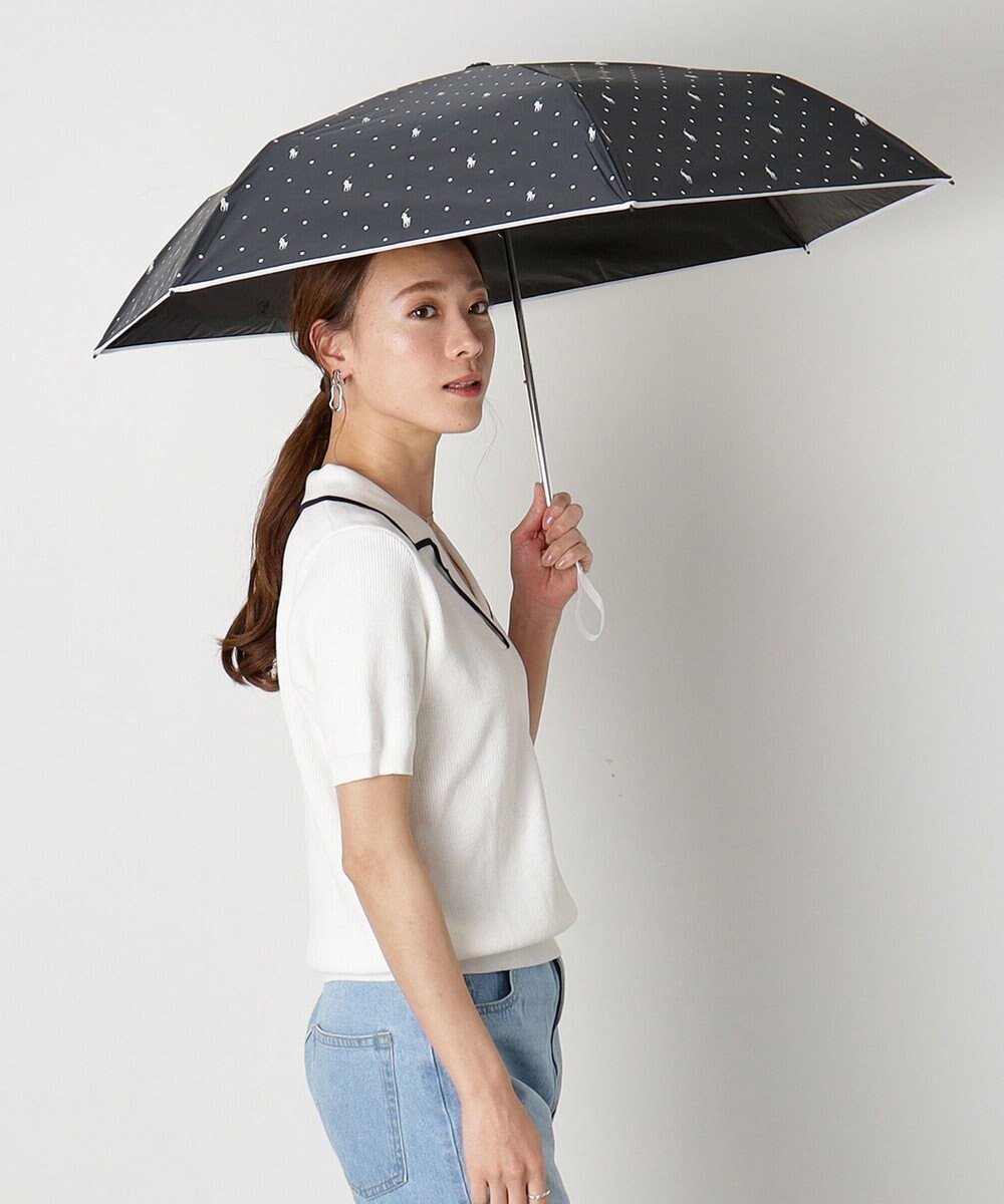 【ムーンバット/MOONBAT】のPOLO RALPH LAUREN(ポロ ラルフローレン)晴雨兼用日傘 ドット 遮光率100% 遮熱 遮熱 UV 人気、トレンドファッション・服の通販 founy(ファニー) 　ファッション　Fashion　レディースファッション　Fashion for Women　レイングッズ・傘・晴雨兼用傘　Umbrellas & Rain Gear　アイビー　Ivy Pattern　傘　Umbrella, Parasol　スマート　Smart, Elegant　ドット　Polka Dot, Dot Pattern　ニューヨーク　New York, NYC Style　パターン　Pattern, Design Print　日傘　Parasol, UV Umbrella　 other-1|ID: prp329100004861430 ipo3291000000036030586