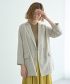 【イェッカ ヴェッカ/YECCA VECCA】の【接触冷感】COOLシャツテーラードジャケット 人気、トレンドファッション・服の通販 founy(ファニー) ファッション Fashion レディースファッション Fashion for Women アウター Coat / Outerwear Collection レディースジャケット・軽アウター Jackets テーラードジャケット / 通勤・きれいめスタイル Tailored Jackets & Blazers おすすめ Recommended / Our Picks ジャケット Jacket, Outerwear ストレート Straight, Straight Cut ポケット Pocket, Pocket Detail 夏 Summer 春 Spring S/S・春夏 SS, Spring/Summer, Warm Season thumbnail Gray Beige|ID: prp329100004861431 ipo3291000000036030615