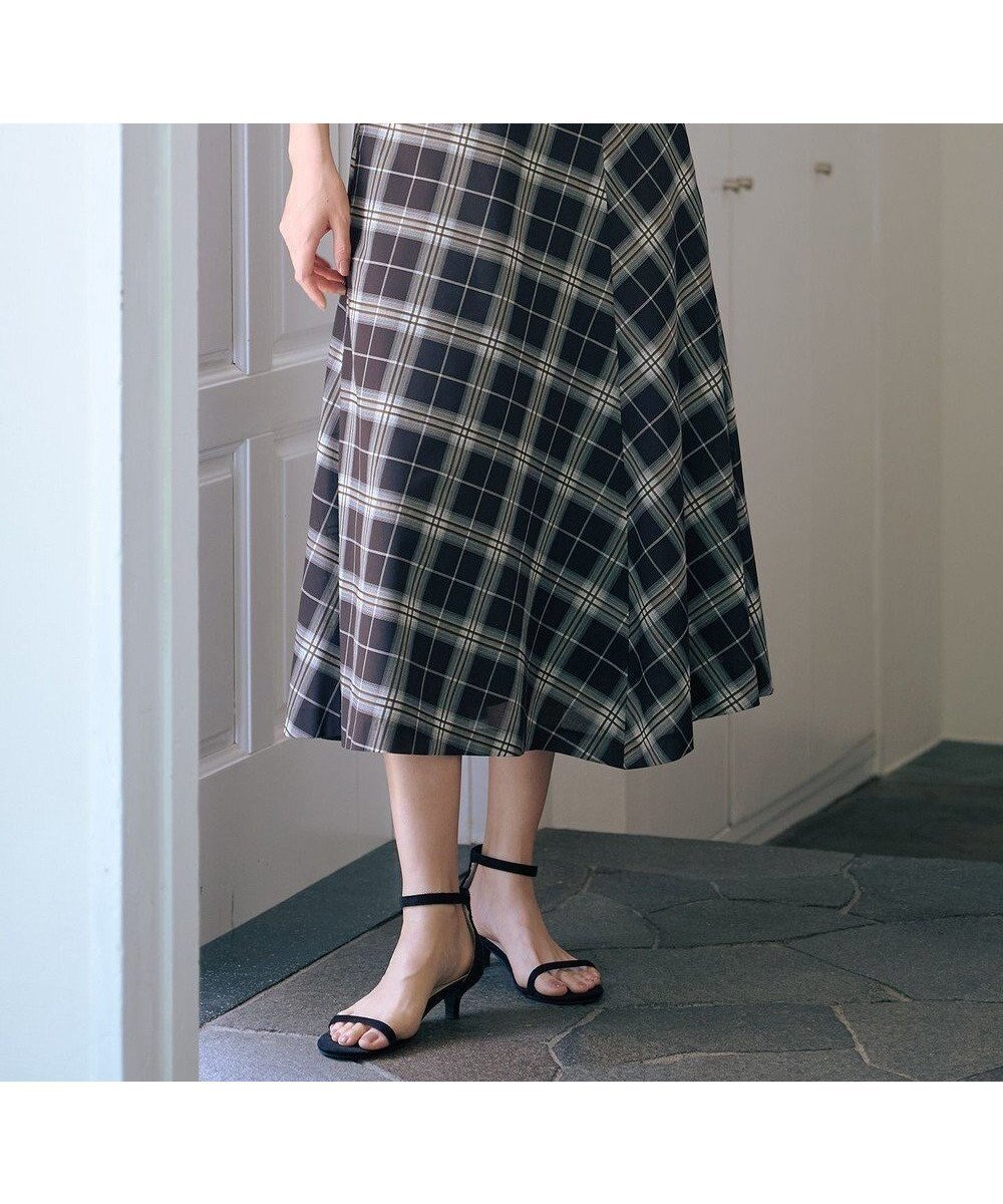 【ジェイ プレス/J.PRESS】の【WEB限定カラーあり・洗える】SOFT SHEER チェック フレア スカート インテリア・キッズ・メンズ・レディースファッション・服の通販 founy(ファニー) 　ファッション　Fashion　レディースファッション　Fashion for Women　スカート　Skirts　Aライン・フレアスカート　A-Line & Flared Skirts　春　Spring　洗える　Machine Washable　カットソー　Cut and Sewn Top　キュプラ　Cupro, Eco Fabric　シアー　Sheer, See-Through　シンプル　Simple, Minimal　チェック　Check, Plaid, Tartan　バイアス　Bias, Diagonal Cut　フレア　Flare, Flared　ミドル　Middle Length, Mid Height　S/S・春夏　SS, Spring/Summer, Warm Season　夏　Summer　エレガント 上品　Elegant　ブラウンチェック系|ID: prp329100004861433 ipo3291000000036030710