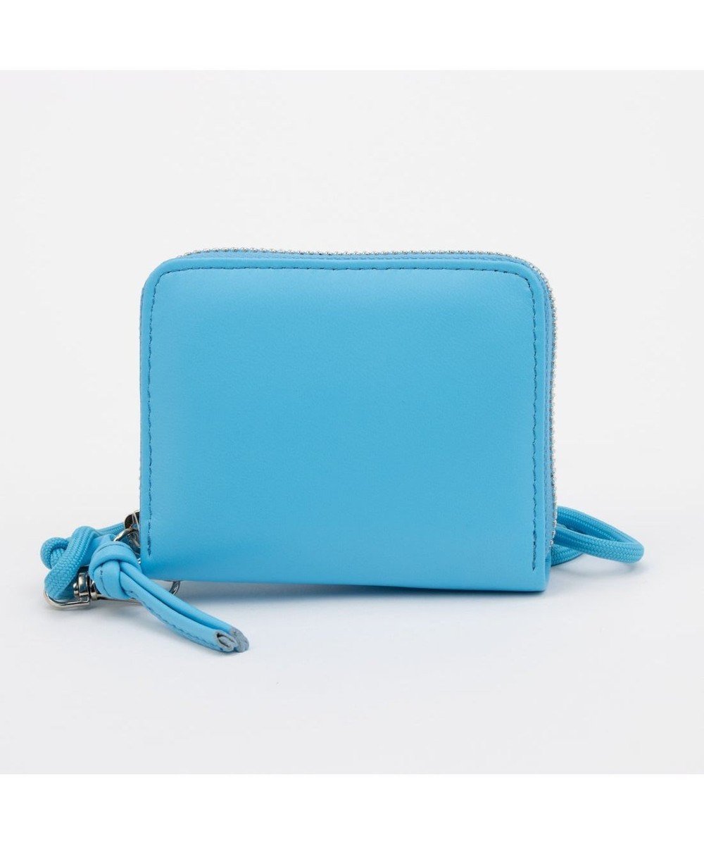 【アンビリオン/UNBILLION】のペルケ perche / 蛍光レザーストラップ付き・ジャバラカードウォレット インテリア・キッズ・メンズ・レディースファッション・服の通販 founy(ファニー) 　ファッション　Fashion　レディースファッション　Fashion for Women　ミニ財布・二つ折り財布　Wallets & Card Cases　コンパクト　Compact, Small Size　ショルダー　Shoulder, Shoulder Strap　財布　Wallet, Purse　ボックス　Boxy, Box Shape　ポケット　Pocket, Pocket Detail　ラップ　Wrap, Wrap Design　おすすめ　Recommended / Our Picks　サックスブルー|ID: prp329100004861445 ipo3291000000036031003
