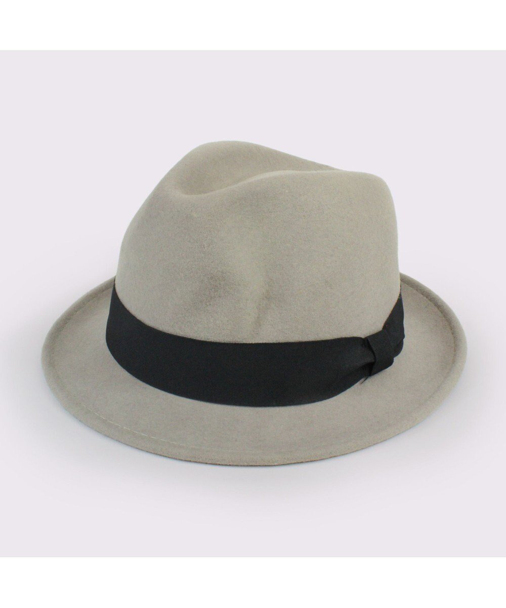 【アトレナ/ATRENA】の【UNISEX】グログラン巻きマニッシュ 中折れハット Mサイズ インテリア・キッズ・メンズ・レディースファッション・服の通販 founy(ファニー) 　ファッション　Fashion　レディースファッション　Fashion for Women　キャップ&ハット　Hats & Caps　中折れハット　Fedora Hats / Wide-Brim Hats　ユニセックス　Unisex, Genderless　グログラン　Grosgrain, Grosgrain Ribbon　シンプル　Simple, Minimal　フェルト　Felt, Felt Fabric　マニッシュ　Mannish, Boyish　リボン　Ribbon, Bow　定番　Standard, Basic Item　帽子　Hat, Headwear　A/W・秋冬　Autumn/Winter　グレー|ID: prp329100004861452 ipo3291000000036031212