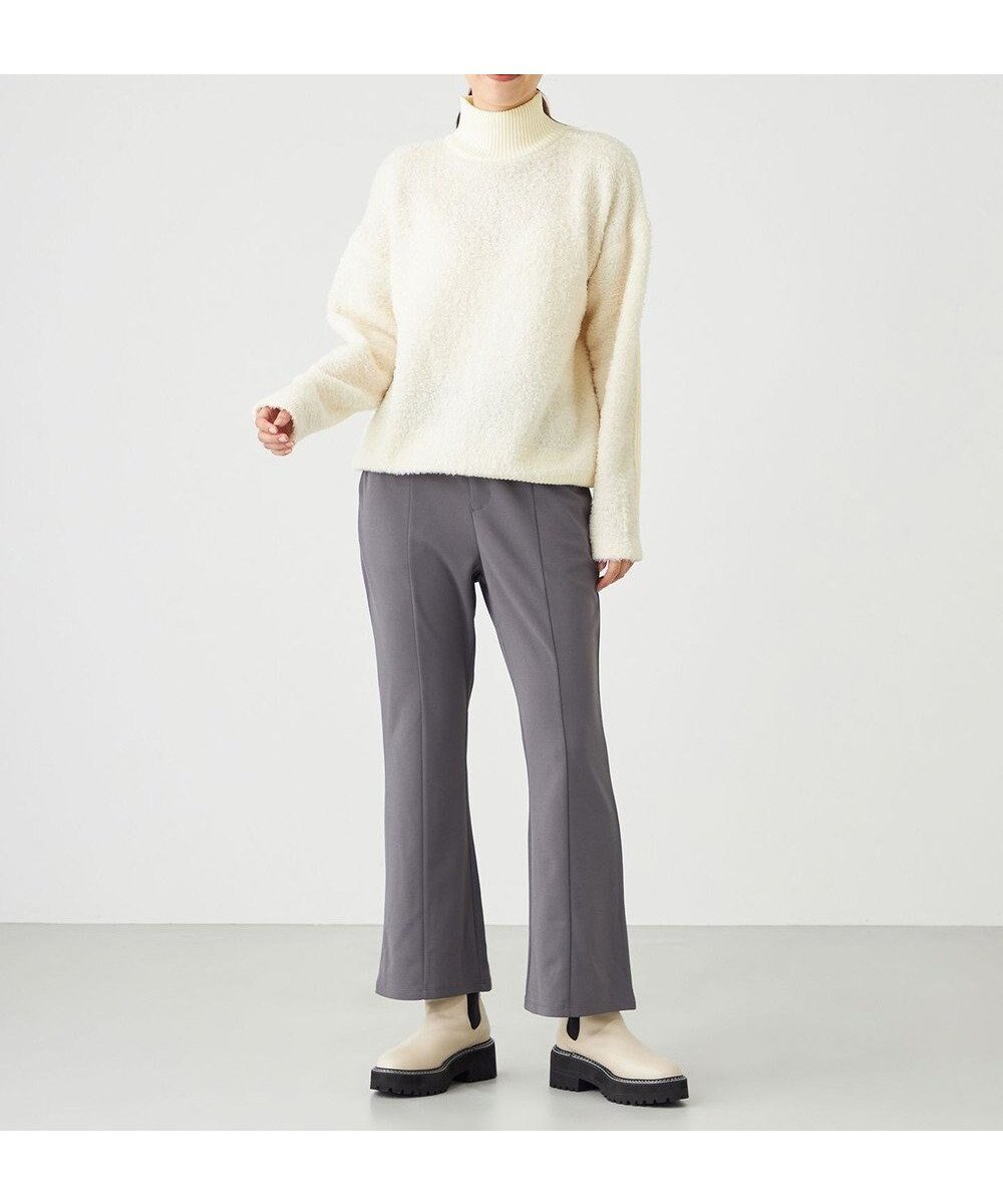 【シェアパーク/SHARE PARK】のカットジョーゼットボトムス インテリア・キッズ・メンズ・レディースファッション・服の通販 founy(ファニー) 　ファッション　Fashion　レディースファッション　Fashion for Women　パンツ　Pants & Trousers　ジョーゼット　Georgette, Semi-Sheer Fabric　ストレッチ　Stretch, Stretchy Fabric　フレア　Flare, Flared　楽ちん　Easy Fit, Comfortable　A/W・秋冬　Autumn/Winter　再入荷　Restock / Back in Stock　グレー系|ID: prp329100004861455 ipo3291000000036031274